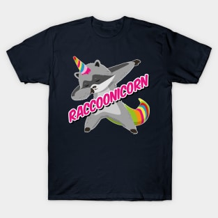 Raccoonicorn Unicorn Raccoon Dabbing T-Shirt